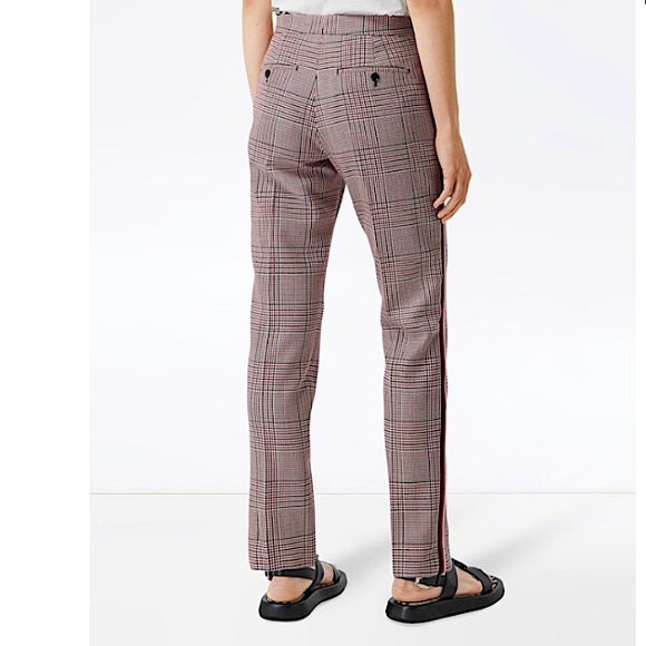 Burberry Wool Houndstooth Check Tailored Trousers Sz 8 New - Picture 4 of 16